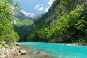 Tara in Montenegro. Acht geplante Wasserkraftprojekte bedrohen den Fluss.